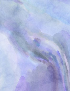 Alkol mürekkebini andıran rahatlatıcı fırça darbelerinin modern resmi. Poster, duvar sanatı, afiş, kart, kitap kapağı veya ambalaj için pastel renkli suluboya resim.