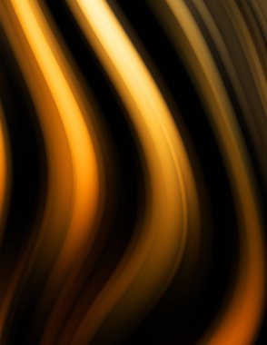 Siyah arka planda renkli düz çizgiler. Sıvı ve sıvı renkli dalgalar karanlıkta akıyor. Duvar kağıdı, afiş, arkaplan, kart, kitap, kapak, poster, afiş, broşür