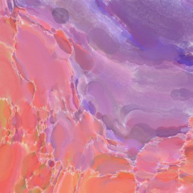 Çağdaş sanat. El işçiliğinin renkli dokusu. Modern resim. Yüzeyde suluboya vuruşlar. Sanatsal arkaplan resmi. Tablo üzerinde soyut resim. Fırça darbeleri. 