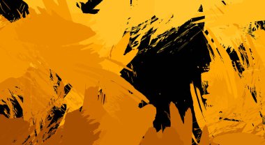 Sanatsal soyut arkaplan. Doku boyalı duvar kağıdı. Boya darbeleriyle yaratıcı bir illüstrasyon. Fırça desenli resim.