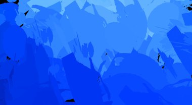 Canlı fırça darbeleriyle boyanmış. Renkli desenli resim. Fırçalanmış duvar kağıdını boya.