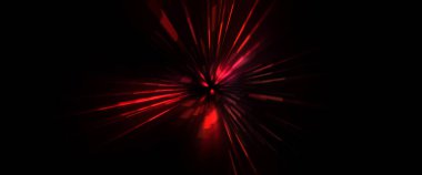 Fütürist mercek patlaması. Parlayan parçacıkları ve çizgileri olan ışık patlaması yıldızı. Güzel soyut ışın arkaplanı.