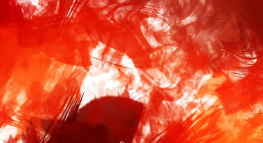 Sanatsal soyut arkaplan. Doku boyalı duvar kağıdı. Boya darbeleriyle yaratıcı bir illüstrasyon. Fırça desenli resim.