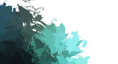 Taranmış Boyalı Soyut Arkaplan. Vahşi kaotik fırça darbeleri. Boya darbeleri. 2D İllüstrasyon. Fırça darbeli resim. 