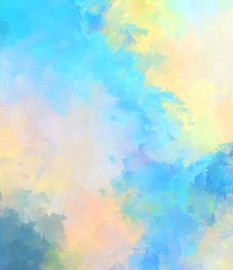 Yaratıcı soyut resim. Artistik fırça darbeleriyle donatılmış. Renkli ve canlı bir illüstrasyon. boyalı sanat.