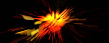 Işık parçacık izleri. Parlayan parçacıkları ve çizgileri olan ışık patlaması yıldızı. Güzel hareketli soyut ışın arkaplanı.