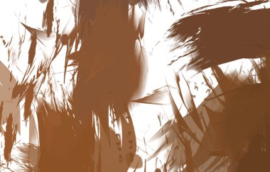 Renkli fırça darbelerinin 2B çizimi. Dekoratif doku resmi. Canlı boya desenli arka plan. Kaotik fırça darbeleri resim.