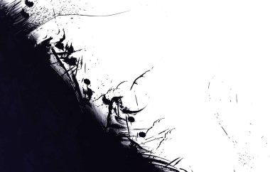 Duvar sanatı Eşsiz ve yaratıcı illüstrasyon. Fırça darbesi ile boyanmış. Renkli fırça darbelerinin soyut arkaplanı. Fırçalanmış canlı duvar kâğıdı. Boyalı sanatsal yaratım.