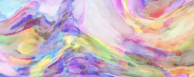 El yapımı sürreal soyut desenli suluboya. Modern sanatsal resim. 2D çizim. Arkaplan boyası karışımı. Yaratıcı duvar sanatı. Çağdaş sanat