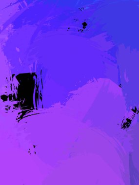 Duvar sanatı Eşsiz ve yaratıcı illüstrasyon. Fırça darbesi ile boyanmış. Renkli fırça darbelerinin soyut arkaplanı. Fırçalanmış canlı duvar kâğıdı. Boyalı sanatsal yaratım.