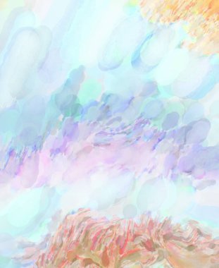 Taranmış Boyalı Soyut Arkaplan. Fırça darbesi ile boyanmış. Boya darbeleri. 2B Görüntü.