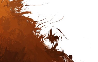 Duvar sanatı Eşsiz ve yaratıcı illüstrasyon. Fırça darbesi ile boyanmış. Renkli fırça darbelerinin soyut arkaplanı. Fırçalanmış canlı duvar kâğıdı. Boyalı sanatsal yaratım.