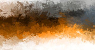 Modern sanat. Taranmış Boyalı Soyut Arkaplan. Fırça darbesi ile boyanmış. Boya darbeleri. 2B Görüntü.