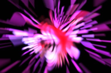 Işık parçacık izleri. Parlayan parçacıkları ve çizgileri olan ışık patlaması yıldızı. Güzel hareketli soyut ışın arkaplanı.