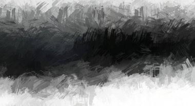 Modern sanat. Taranmış Boyalı Soyut Arkaplan. Fırça darbesi ile boyanmış. Boya darbeleri. 2B Görüntü.