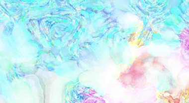 2D çizim. Sanatsal arkaplan resmi. Tablo üzerinde soyut resim. Çağdaş sanat. El yapımı resim. Renkli doku. Modern sanat eserleri. Yüzeyde suluboya fırça darbeleriyle boyama.