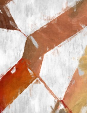 Soyut arkaplanda pürüzlü fırça darbeleri. Fırça boyası. Renkli boya darbeleri. Eşsiz duvar sanatı. Tuvaldeki modern sanat. Renkli çağdaş sanat eserleri. 