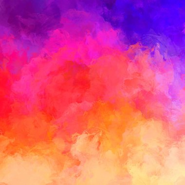 Yaratıcı soyut resim. Artistik fırça darbeleriyle donatılmış. Renkli ve canlı bir illüstrasyon. boyalı sanat.