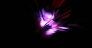 Işık parçacık izleri. Parlayan parçacıkları ve çizgileri olan ışık patlaması yıldızı. Güzel hareketli soyut ışın arkaplanı.