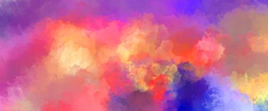 Sanatsal canlılık ve renkli duvar kağıdı. Taranmış Soyut Arkaplan. Fırça darbeli resim. 