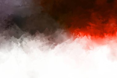 Renkli fırça darbelerinin 2D çizimi. Dekoratif desenli resim. canlı boya desenli arkaplan.