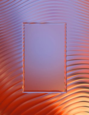 Soyut çerçeveli arkaplan. Renkli, canlı, dalgalı bir duvar kağıdı. Merkezi çerçeveli yaratıcı grafik 2d çizim. Dinamik şekilli modaya uygun sıvı örtüsü.