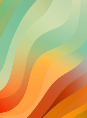 Soyut arkaplan. Renkli dalgalı tasarım duvar kağıdı. yaratıcı grafik 2D çizim. Dinamik şekilli modaya uygun sıvı örtüsü.