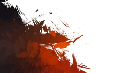 Duvar sanatı Eşsiz ve yaratıcı illüstrasyon. Fırça darbesi ile boyanmış. Renkli fırça darbelerinin soyut arkaplanı. Fırçalanmış canlı duvar kâğıdı. Boyalı sanatsal yaratım.