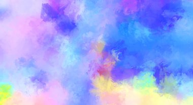 Sanatsal soyut arkaplan. Doku boyalı duvar kağıdı. Boya darbeleriyle yaratıcı bir illüstrasyon. Fırça desenli resim.