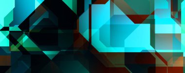 Soyut geometrik duvar kağıdı. Geometrik renkli şekiller. Çokgen arka plan. Bir teknolojinin dijital illüstrasyonuName.