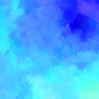 Canlı fırça darbeleriyle boyanmış. Renkli desenli resim. Fırçalanmış duvar kağıdını boya.