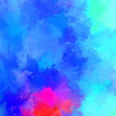 Boya darbeleri. 2D İllüstrasyon. Taranmış Boyalı Soyut Arkaplan. Fırça darbesi ile boyanmış. Modern sanat.