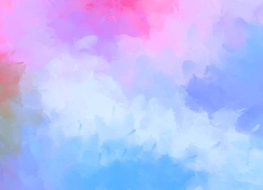 Yaratıcı soyut resim. Artistik fırça darbeleriyle donatılmış. Renkli ve canlı bir illüstrasyon. boyalı sanat.