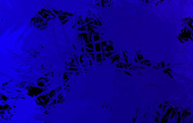 Vahşi fırça darbeleriyle yaratıcı soyut resim. Artistik fırça darbeleriyle donatılmış. Renkli ve canlı bir tasvir. Boyalı sanat.