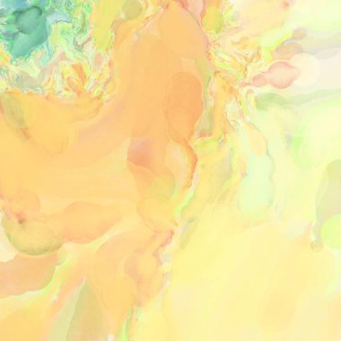 El yapımı sürreal soyut desenli suluboya. Modern sanatsal resim. 2D çizim. Arkaplan boyası karışımı. Yaratıcı duvar sanatı. Çağdaş sanat.