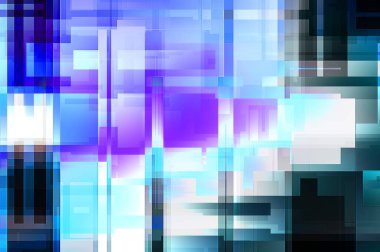 Fütürist soyut geometrik duvar kağıdı. Geometrik renkli şekiller. Dikdörtgen şekilli arka plan. Bir teknolojinin dijital illüstrasyonuName.