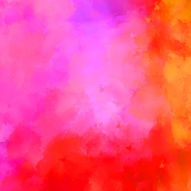 Canlı fırça darbeleriyle boyanmış. Renkli desenli resim. Fırçalanmış duvar kağıdını boya.