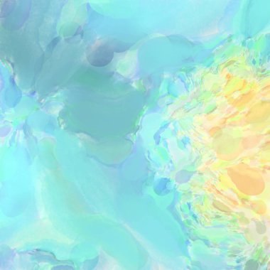 El yapımı sürreal soyut desenli suluboya. Modern sanatsal resim. 2D çizim. Arkaplan boyası karışımı. Yaratıcı duvar sanatı. Çağdaş sanat.