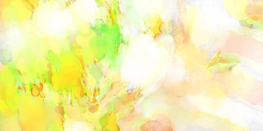 Alkol mürekkebini andıran rahatlatıcı fırça darbelerinin modern resmi. Poster, duvar sanatı, afiş, kart, kitap kapağı veya ambalaj için pastel renkli suluboya resim.