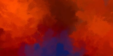 Canlı boya desenli arka plan. Renkli fırça darbelerinin 2B çizimi. Dekoratif doku resmi. Boyalı arkaplan.