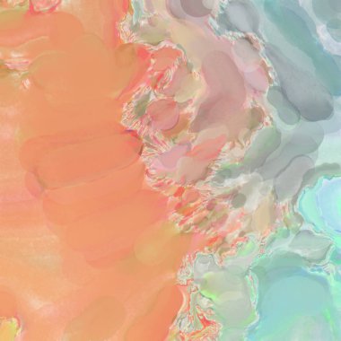 El yapımı sürreal soyut desenli suluboya. Modern sanatsal resim. 2D çizim. Arkaplan boyası karışımı. Yaratıcı duvar sanatı. Çağdaş sanat.