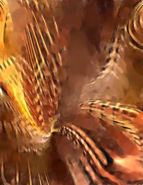 Modern sanat. Renkli çağdaş sanat eserleri. Renkli boya darbeleri. Soyut arkaplanda fırça darbeleri. fırça boyası.