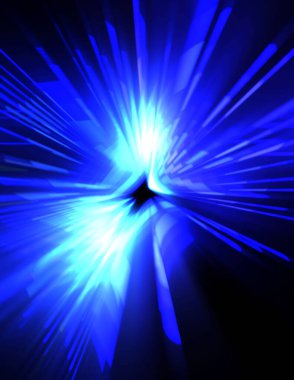 Fütürist mercek patlaması. Parlayan parçacıkları ve çizgileri olan ışık patlaması yıldızı. Güzel soyut ışın arkaplanı.