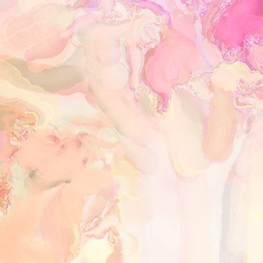 El yapımı sürreal soyut desenli suluboya. Modern sanatsal resim. 2D çizim. Arkaplan boyası karışımı. Yaratıcı duvar sanatı. Çağdaş sanat.