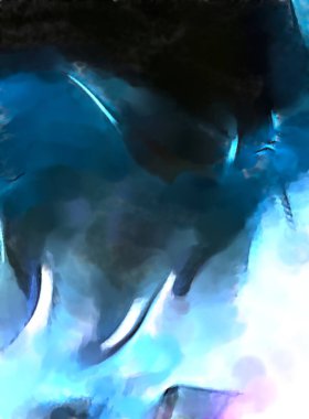 Soyut arkaplanda pürüzlü fırça darbeleri. Fırça boyası. Renkli boya darbeleri. Eşsiz duvar sanatı. Tuvaldeki modern sanat. Renkli çağdaş sanat eserleri. 