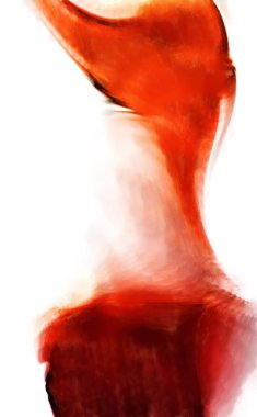 Modern sanat. Renkli çağdaş sanat eserleri. Renkli boya darbeleri. Soyut arkaplanda fırça darbeleri. fırça boyası.