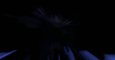 Işık parçacık izleri. Parlayan parçacıkları ve çizgileri olan ışık patlaması yıldızı. Güzel hareketli soyut ışın arkaplanı.