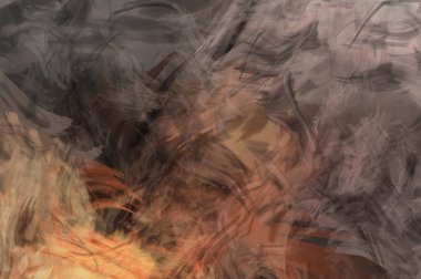 Modern sanat. Taranmış Boyalı Soyut Arkaplan. Fırça darbesi ile boyanmış. Boya darbeleri. 2B Görüntü