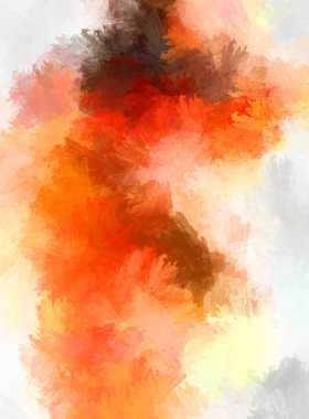 Boya darbeleri. 2D İllüstrasyon. Taranmış Boyalı Soyut Arkaplan. Fırça darbesi ile boyanmış. Modern sanat.