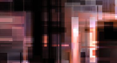 Fütürist soyut geometrik duvar kağıdı. Geometrik renkli şekiller. Dikdörtgen şekilli arka plan. Bir teknolojinin dijital illüstrasyonuName.